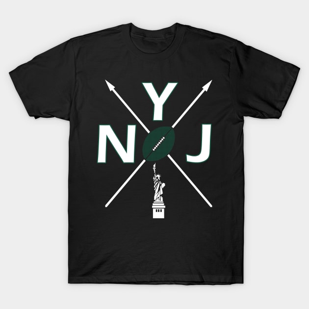 New York Pro Football - NY Is Home T-Shirt by FFFM